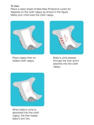 MEE MEE ONE WAY PROTECTIVE NAPPY LINERS, 100 PIECES [MM-1080]