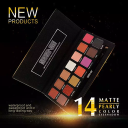 MAANGE 14 COLORS EYE SHADOW PALETTE SHIMMER MATTE EYE SHADOW COSMETIC NUDE GLITTER EYE NUDE MAKEUP