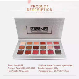 MAANGE 18 COLORS EYESHADOW PALETTE SHIMMER MATTE