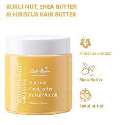 EARTH RHYTHM HAIR BUTTER – KUKUI NUT, SHEA BUTTER & HIBISCUS CONDITIONER- 100 ML