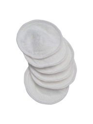 MEE MEE REUSABLE ABSORBENT MATERNITY BREAST PADS[MM-3730 B] (6 PIECES, WHITE)