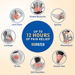 VIOPATCH PAIN RELIEF PATCH - XL BACK PAIN ( 5 POUCH)