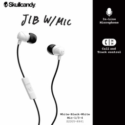 Skullcandy White Jib Earbuds with Microphone