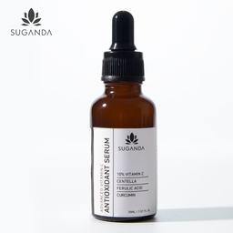 Suganda Antioxidant 10% Vitamin C Face Serum with Ferulic Acid, Centella Asiatica & Curcumin - 30 ml