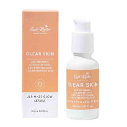 EARTH RHYTHM CLEAR SKIN SERUM - VITAMIN C, BIO-RETINOL, SALICYLIC ACID & HYALURONIC ACID - 30 ML