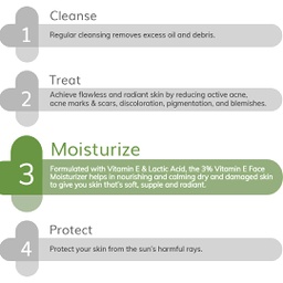 THE DERMA CO. 3% VITAMIN E FACE MOISTURIZER 100G