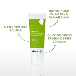 THE DERMA CO. 3% VITAMIN E FACE MOISTURIZER 100G