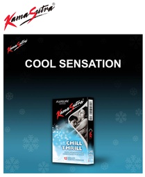 KAMASUTRA PLEASURE SERIES - CHILL THRILL CONDOMS (PACK OF 12)