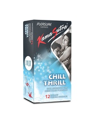 KAMASUTRA PLEASURE SERIES - CHILL THRILL CONDOMS (PACK OF 12)