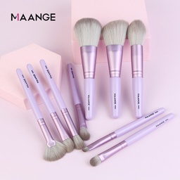 MAANGE 9pcs Professional Makeup Brush Set With Case Powder Blush Eyeshadow Concealer Eye Make Up Brush MAG 5886ZS