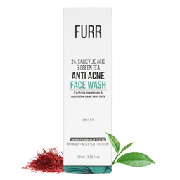 FURR 2% SALICYLIC ACID & GREEN TEA ANTI ACNE FACE WASH - 100ML