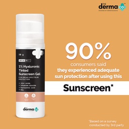 Get 1% Hyaluronic Tinted Sunscreen Gel_the Derma Co, 50gm