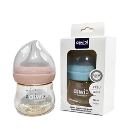 [FB120-1] AIWIBI NEW BORN SOFT SILICONE FEEDING BOTTLE 120ML
