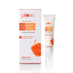 PLUM MANDARIN & 3% VITAMIN C, PEPTIDE & CAFFEINE EYE CREAM 15GM
