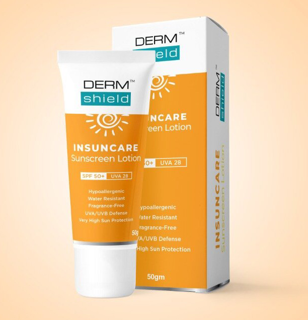 Derm Shield Insuncare Sunscreen Lotion Spf 50+ 50gm | Jeevee