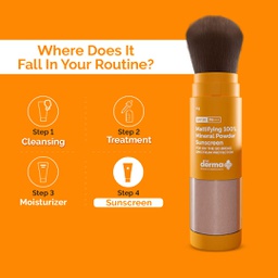 THE DERMA CO MATTIFYING MINERAL POWDER SUNSCREEN 4GM