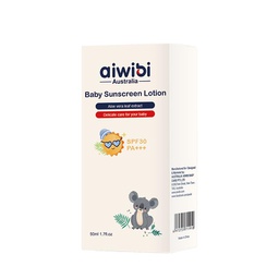 AWIBI NATURAL ALOE VERA LEAF EXTRACT WITH SPF 30 BABY LOTION 50ML