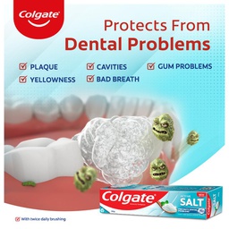 COLGATE ACTIVE SALT TOOTHPASTE, GERM FIGHTING TOOTHPASTE , 500GM
