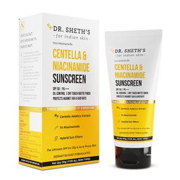 DR.SHETH’S CENTELLA & NIACINAMIDE & ACNE CONTROL SUNSCREEN-50GM