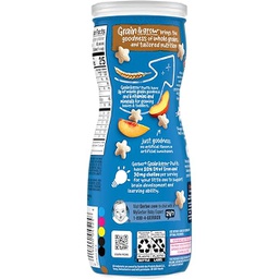 GERBER, GRAIN & GROW, PUFFS PEACH, 8+ MONTHS 1.48 OZ (42 G)