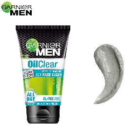 GARNIER MEN OIL CLEAR CLAY D-TOX DEEP CLEANSING ICY FACE WASH100G