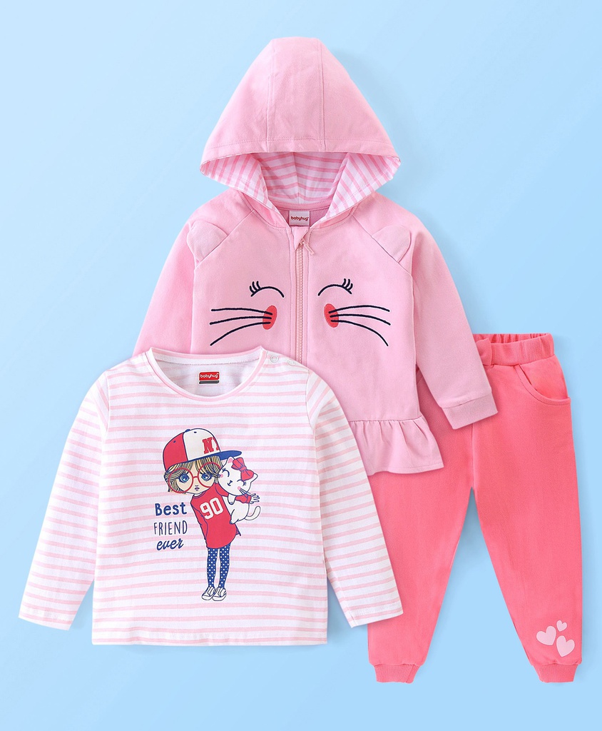 Babyhug Raglan Sleeves Hooded Checked Shirt - Yellow