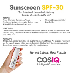 COSIQ SPF 30 SUNSCREEN SERUM, 30ML