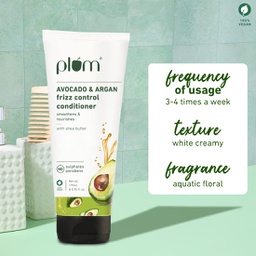 PLUM AVOCADO & ARGAN FRIZZ CONTROL CONDITIONER 175ML
