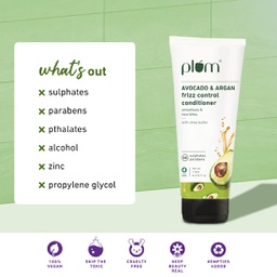 PLUM AVOCADO & ARGAN FRIZZ CONTROL CONDITIONER 175ML