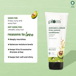 PLUM AVOCADO & ARGAN FRIZZ CONTROL CONDITIONER 175ML