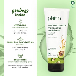 PLUM AVOCADO & ARGAN FRIZZ CONTROL CONDITIONER 175ML