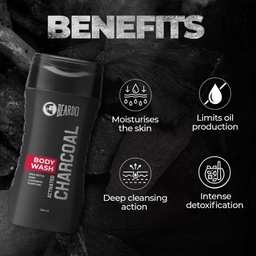 BEARDO CHARCOAL BODY WASH, 200ML