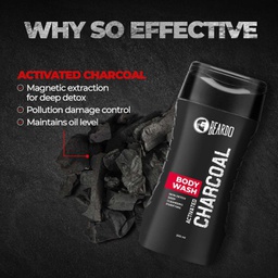 BEARDO CHARCOAL BODY WASH, 200ML