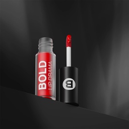 BOLD LIP DRAMA-MATTE LIP GLAZE- 04 CANDY RED(2.5ML)