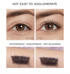 O.TWO.O WATERPROOF 3D SILK FIBER MASCARA WITH WHITE LEATHER TUBE