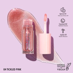 MOIRA GLOW GETTER HYDRATING LIP OIL (004, TICKLED PINK)