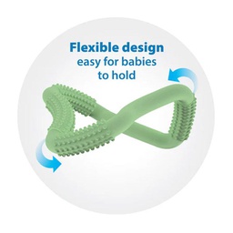 DR BROWN'S FLEXEES TEXTURED TEETHER, GREEN, 1- PACK