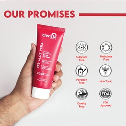 CLENSTA RED ALOE VERA INTIMATE BRIGHTENING SCRUB FOR MEN (100 GM)