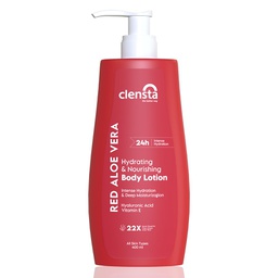 CLENSTA RED ALOE VERA HYDRATING & NOURISHING BODY LOTION (400 ML)