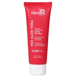 CLENSTA RED ALOE VERA INTIMATE BRIGHTENING SCRUB FOR MEN (100 GM)