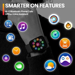 ZEBLAZE SMARTWATCH GTS 3 PLUS2.15"AMOLED SQUARE IP 68 (WHITE)