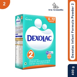 DEXOLAC INFANT FORMULA POWDER 2 FROM 6 TO 12 MONTHS- 400G