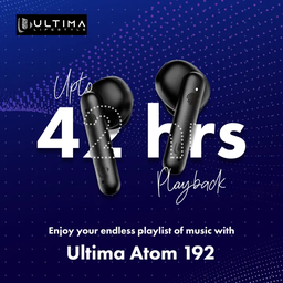 ULTIMA ATOM 192 WIRELESS EARBUD BEAST GAMING 42HRS PLAYTIME -CYAN