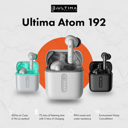 ULTIMA ATOM 192 WIRELESS EARBUD BEAST GAMING 42HRS PLAYTIME -CYAN