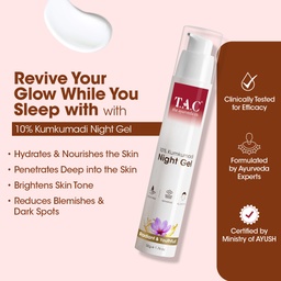 THE AYURVEDA CO KUMKUMADI NIGHT GEL CREAM- 50GM