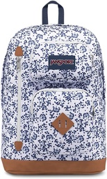 JANSPORT AUSTIN WHITE FLORAL BACKPACK BAG FOR UNISEX