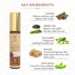 KHADI COFFEE UNDER EYE SERUM WITH GREEN TEA & FINE LINES 10GM