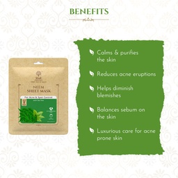 KHADI NEEM SHEET MASK WITH TEA TREE SHEET MASK - 20ML