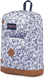 JANSPORT AUSTIN WHITE FLORAL BACKPACK BAG FOR UNISEX