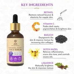 KHADI 1% RETINOL + 5% VIT C FACE SERUM WITH BAKUCHI- 30 ML